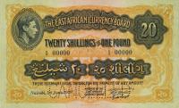 Gallery image for East Africa p30s: 20 Shillings
